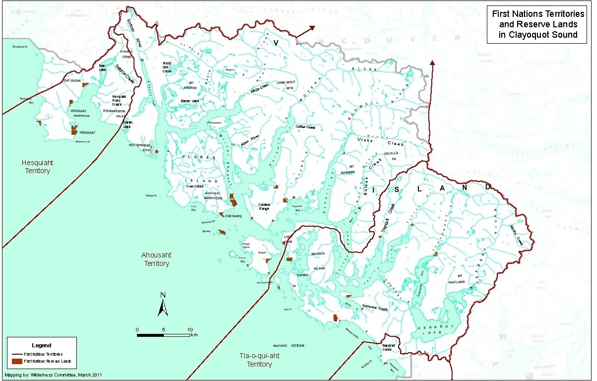 Clayoquot First Nations Map